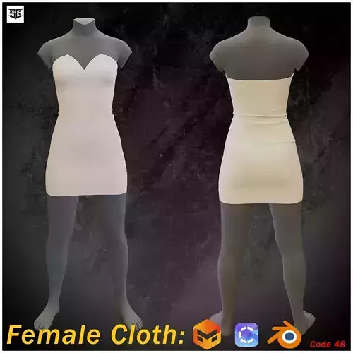 Female clothing marvelous designer - code 48 plus Bonus files