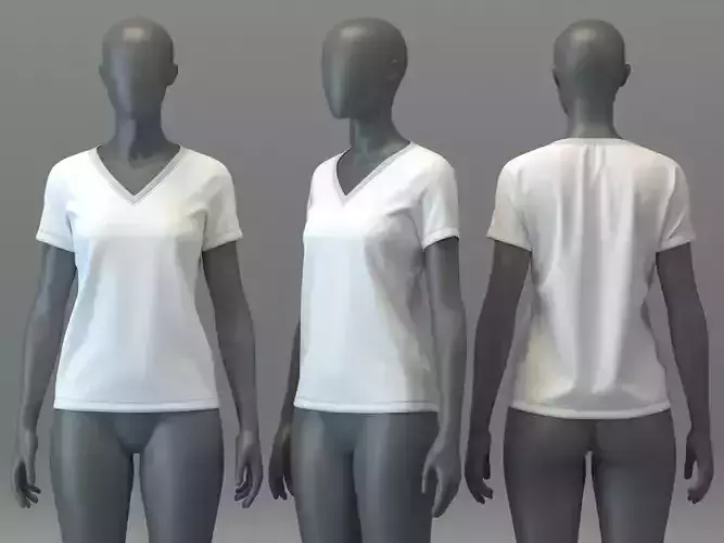 Basic V-neck T-shirt