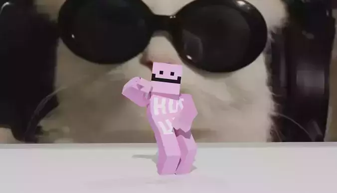 Minecraft Dance Animation to Hit It To The Beat 3D model