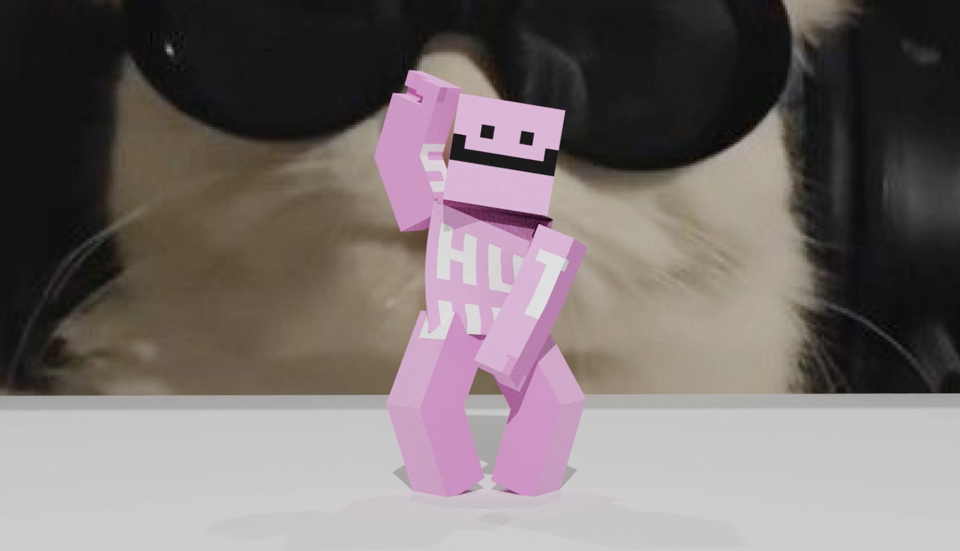 Minecraft Dance Animation to Hit It To The Beat 3D model_2
