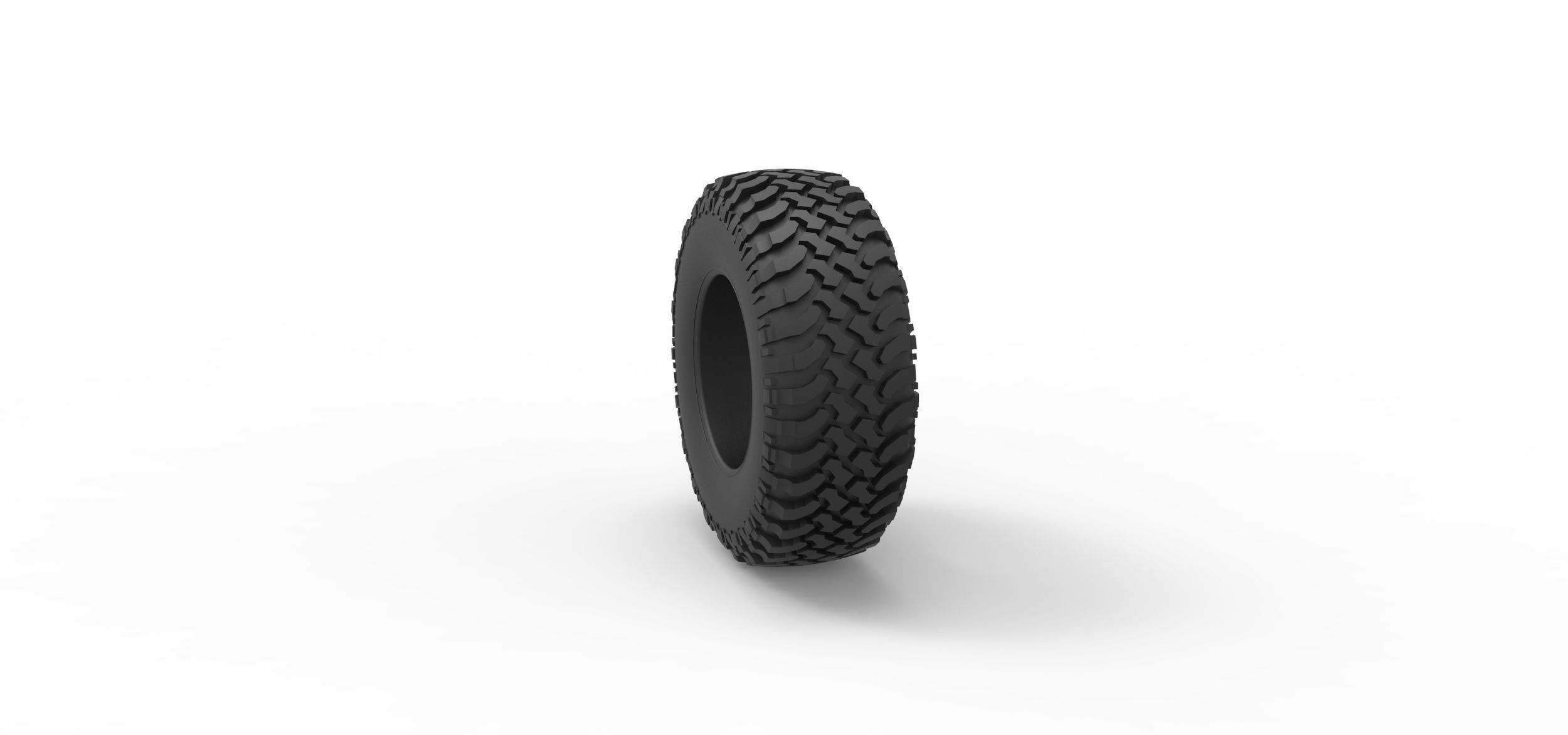 Tire of Uphill Sand Racing Dragster Scale 1 to 25 3D print model_7