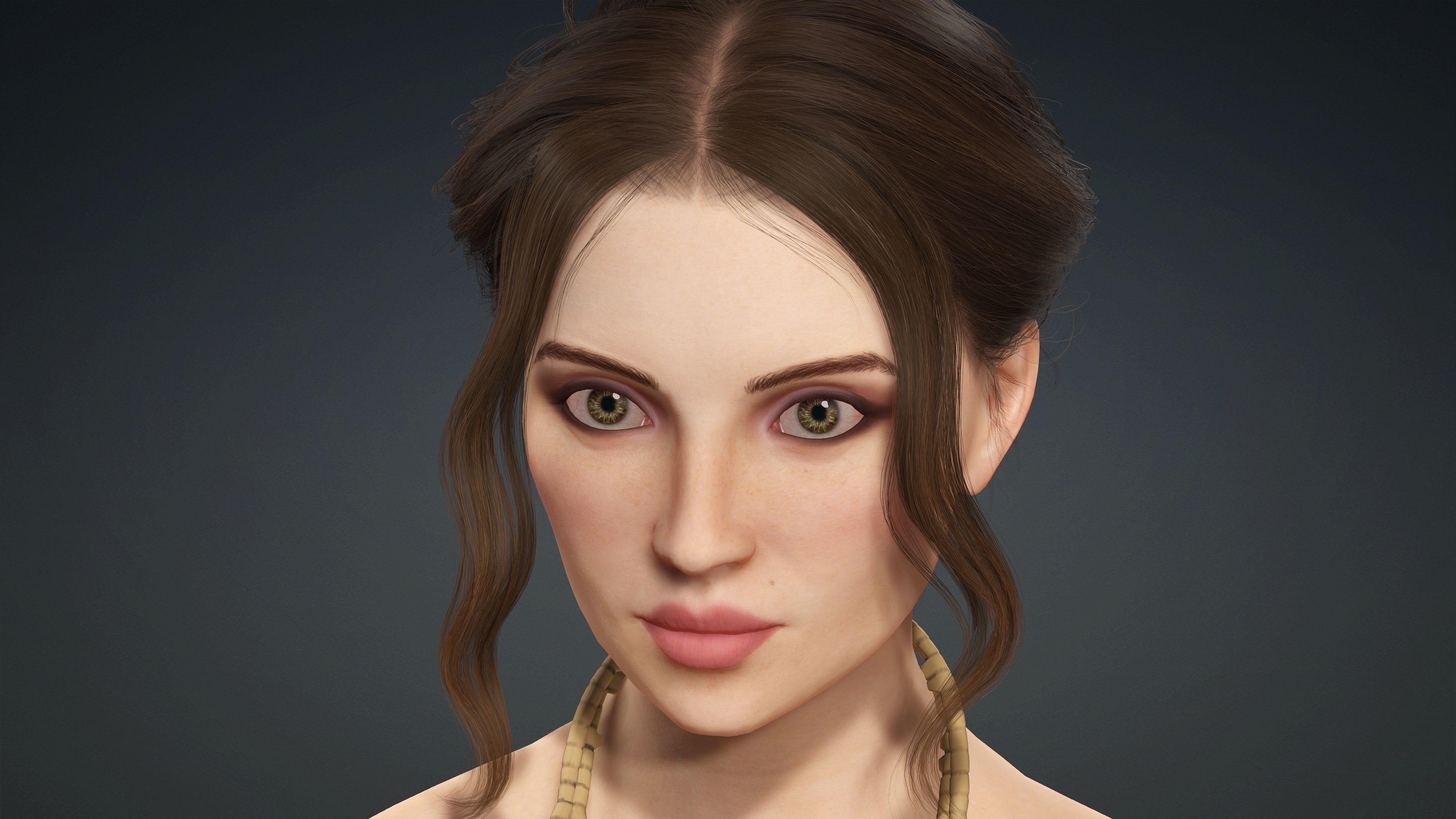 Sexy Character - Fully Rigged 3D model Low-poly 3D model_3