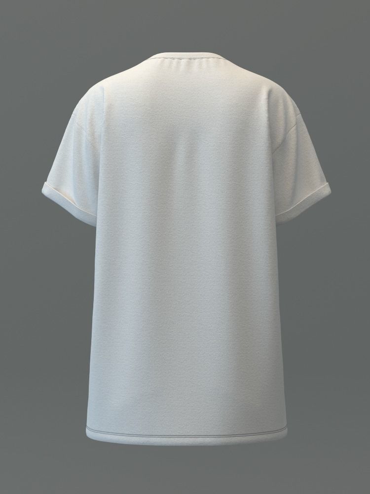  Oversized Tee 3D model_8