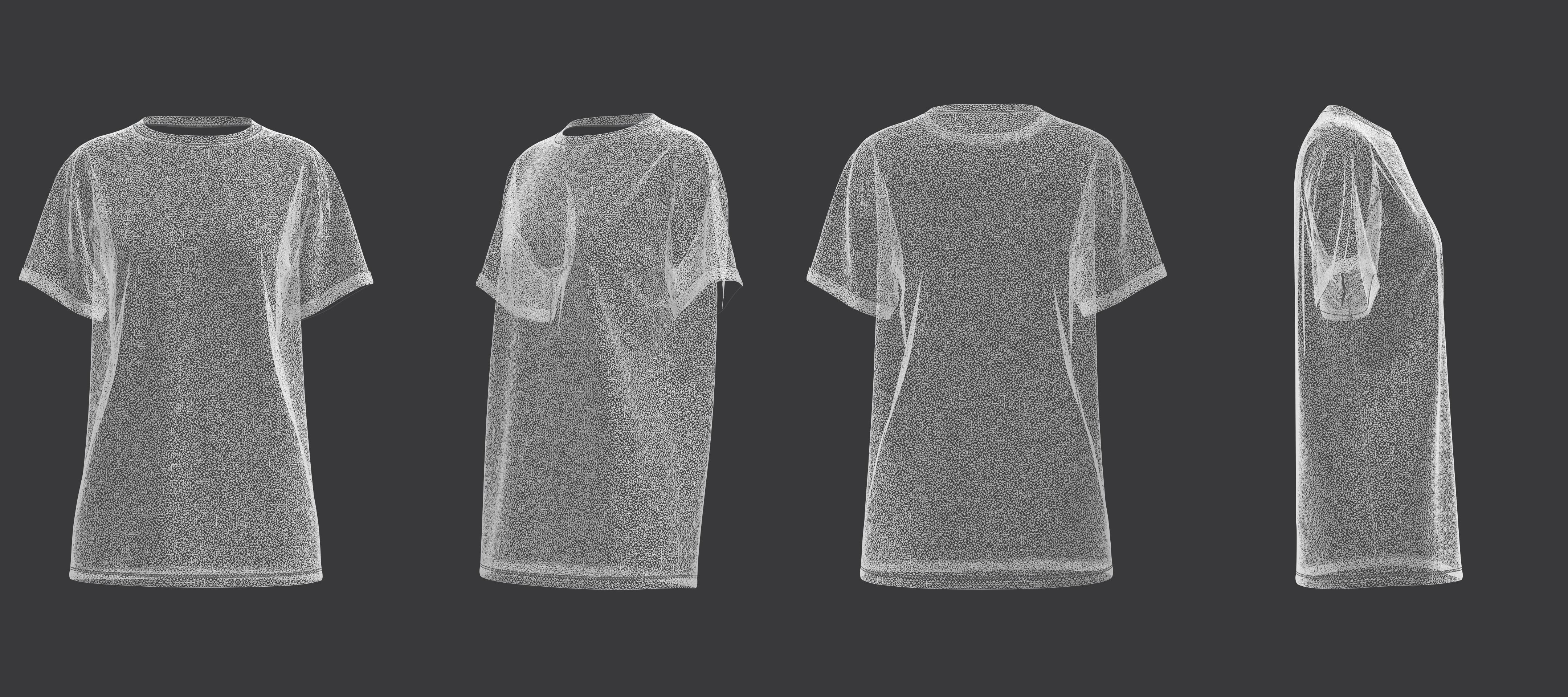  Oversized Tee 3D model_9