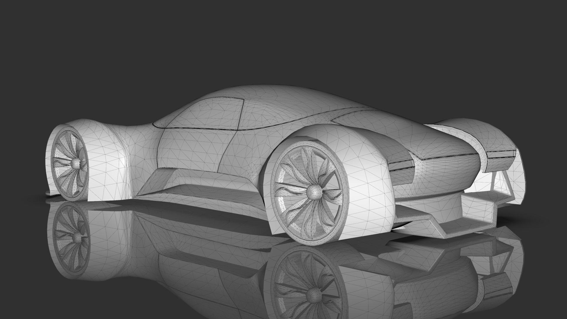 Futuristic Hyper Car Original Design 3D model_14