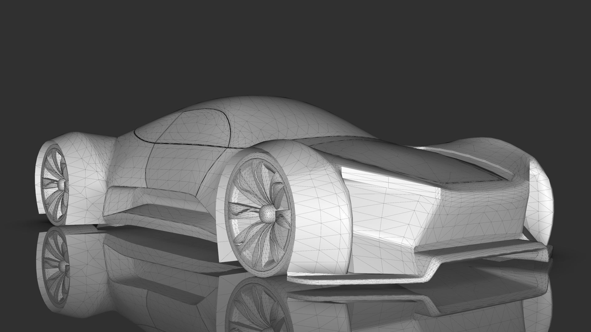 Futuristic Hyper Car Original Design 3D model_16