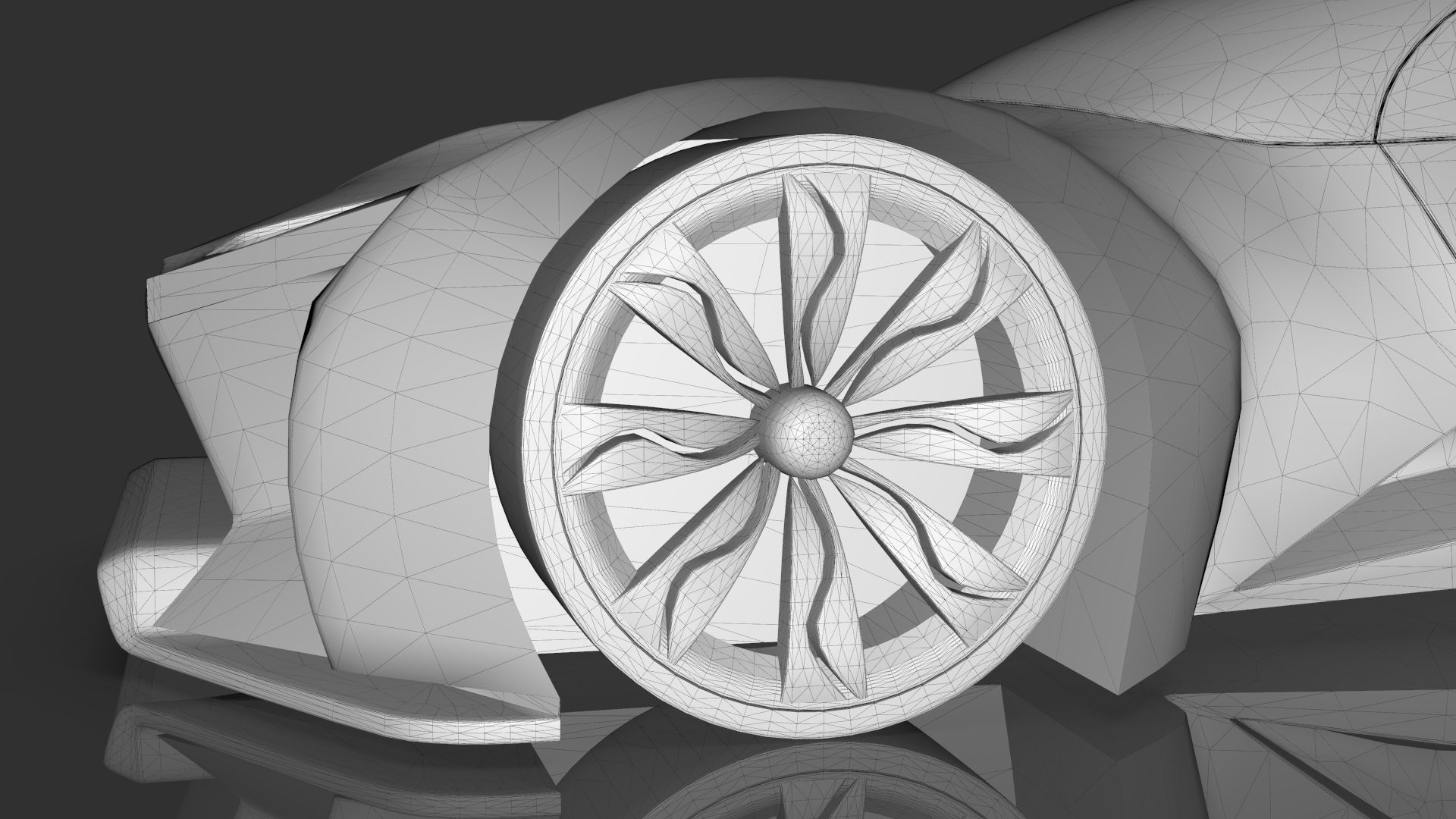 Futuristic Hyper Car Original Design 3D model_15