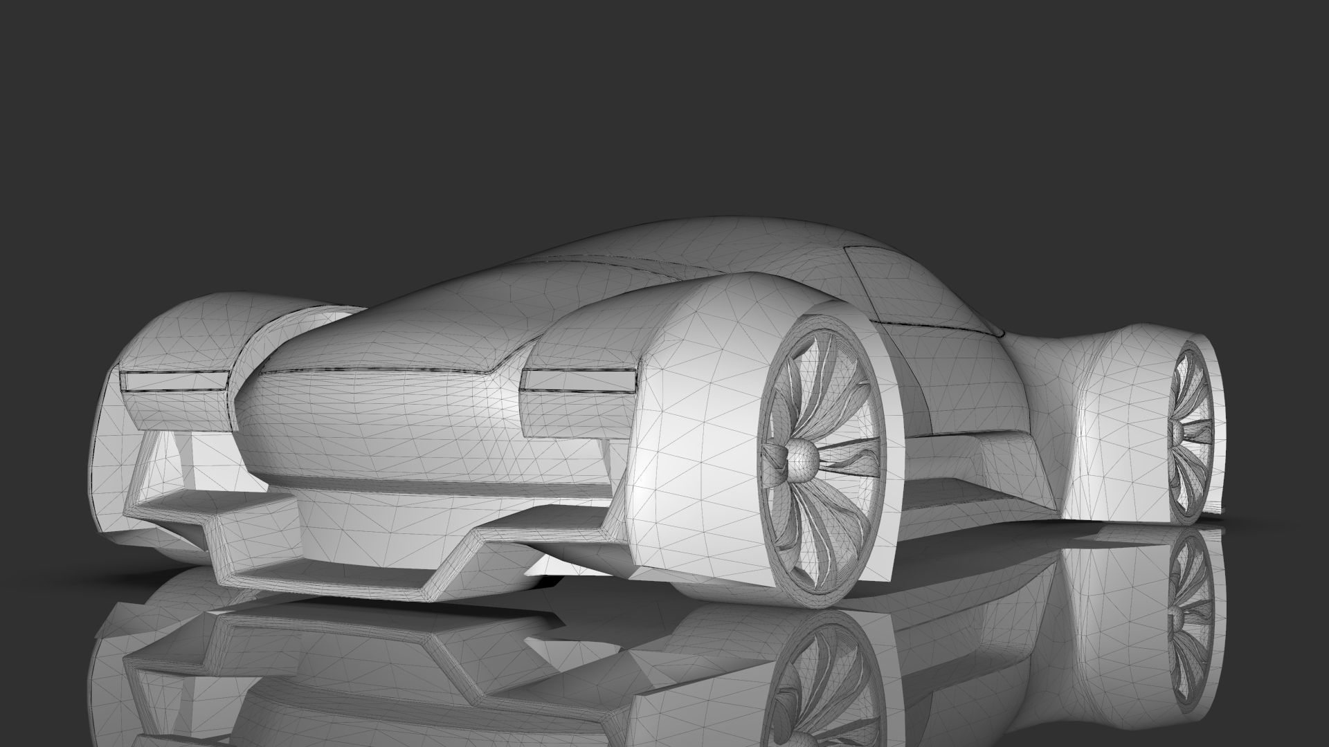 Futuristic Hyper Car Original Design 3D model_17