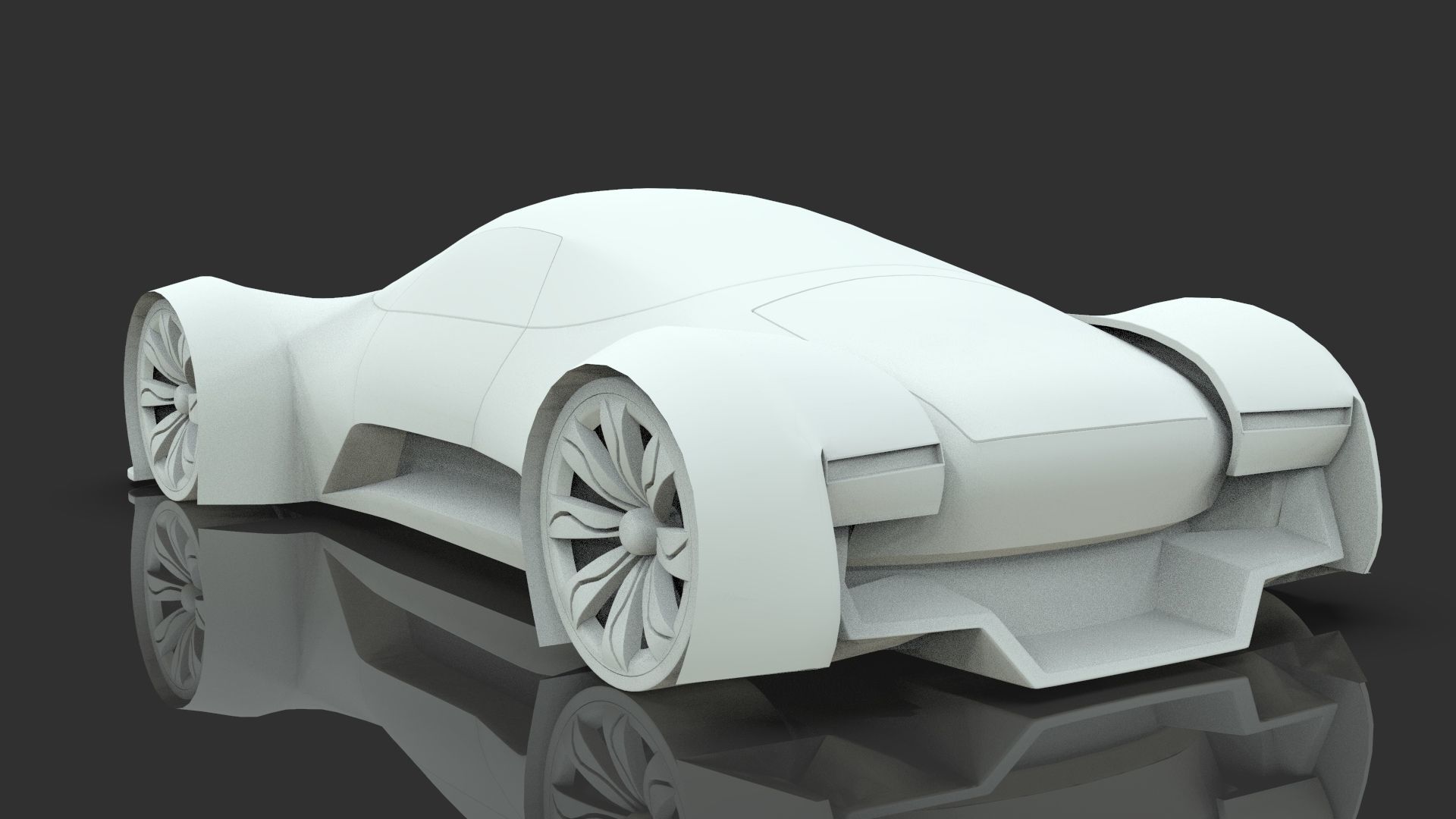 Futuristic Hyper Car Original Design 3D model_12