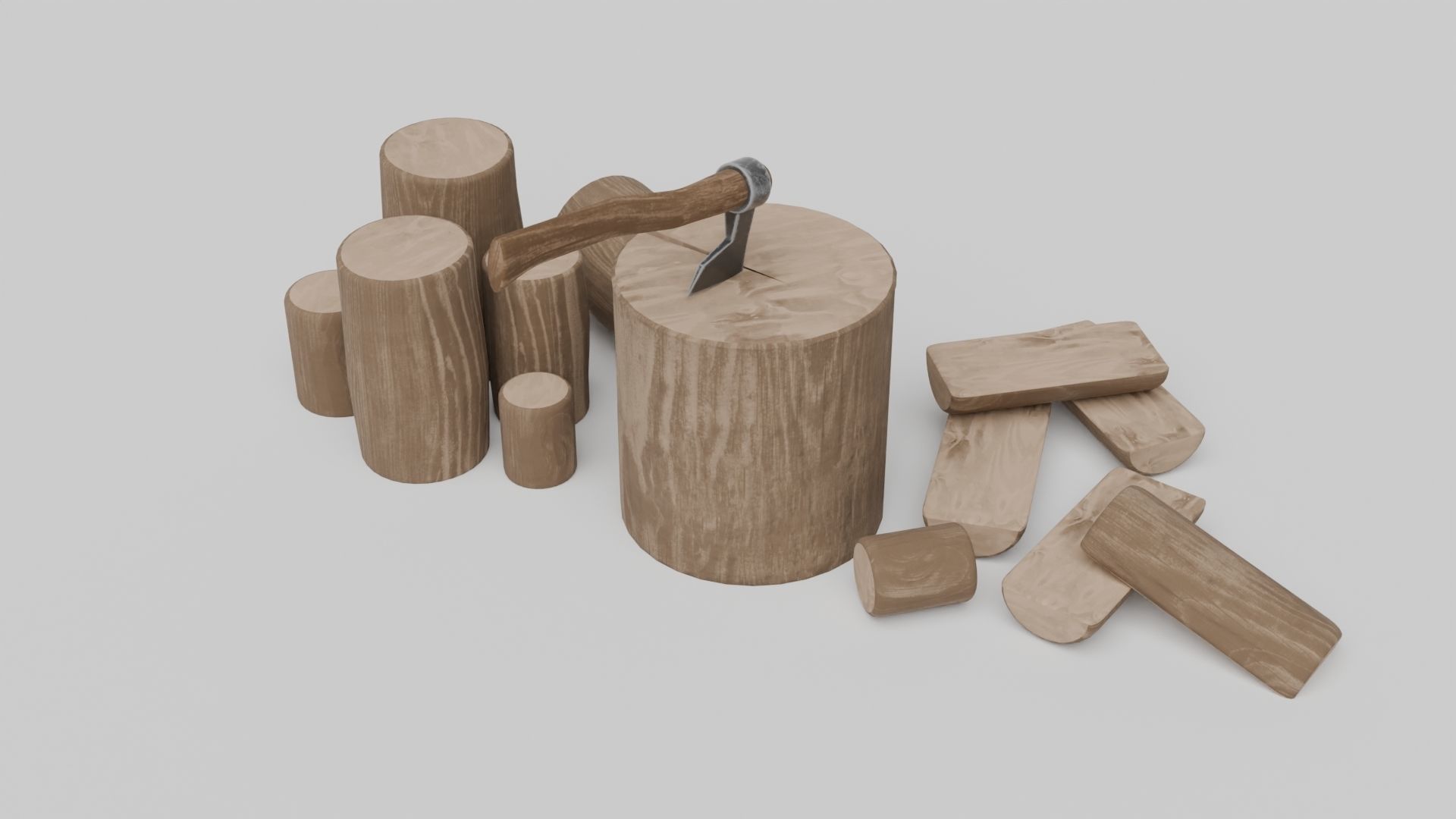 Medieval Themed 3D Model Set 3D model_5