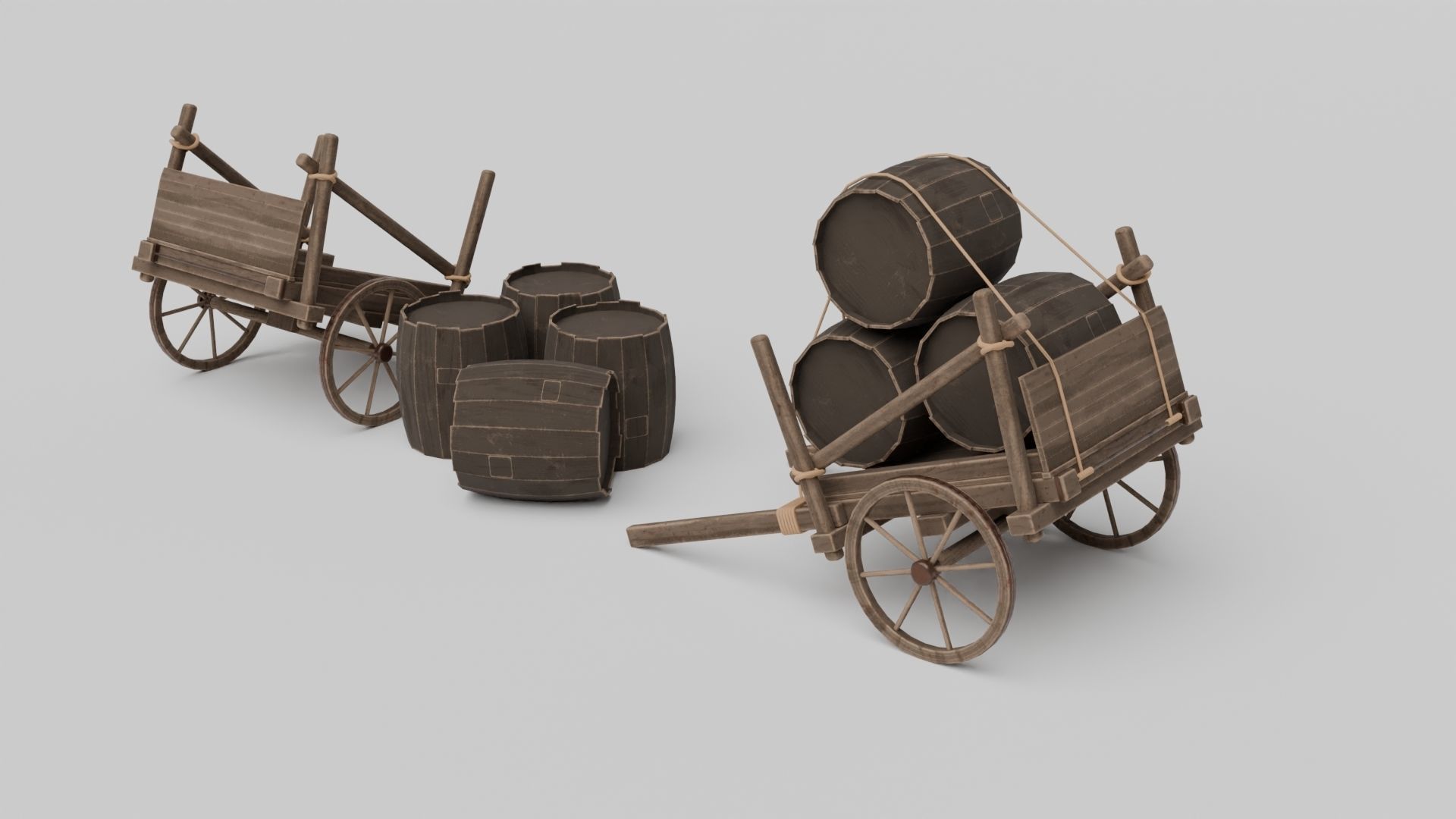 Medieval Themed 3D Model Set 3D model_3