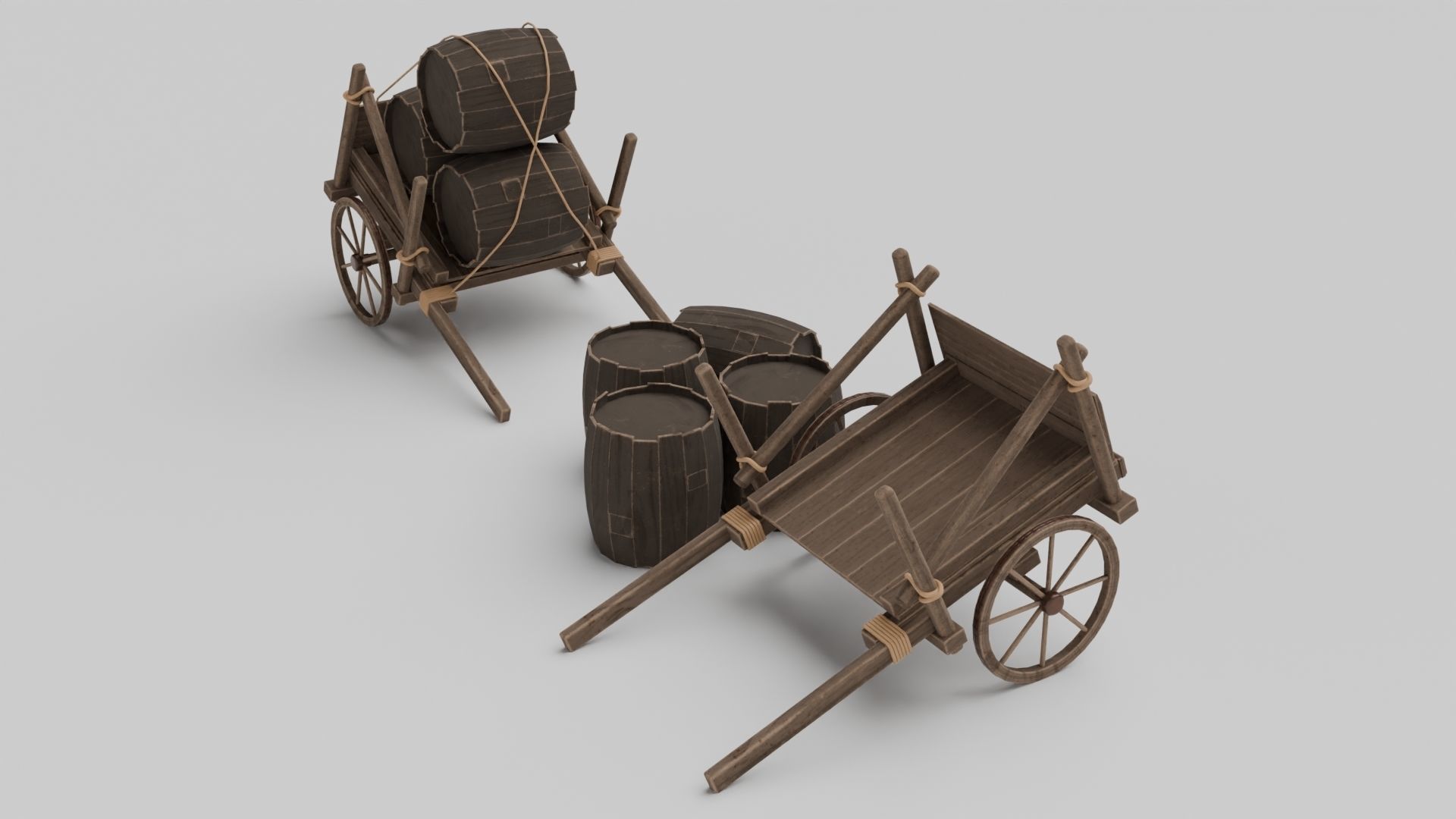 Medieval Themed 3D Model Set 3D model_2