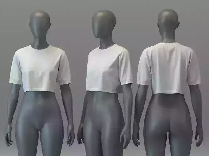 Oversize Knit Crop Top