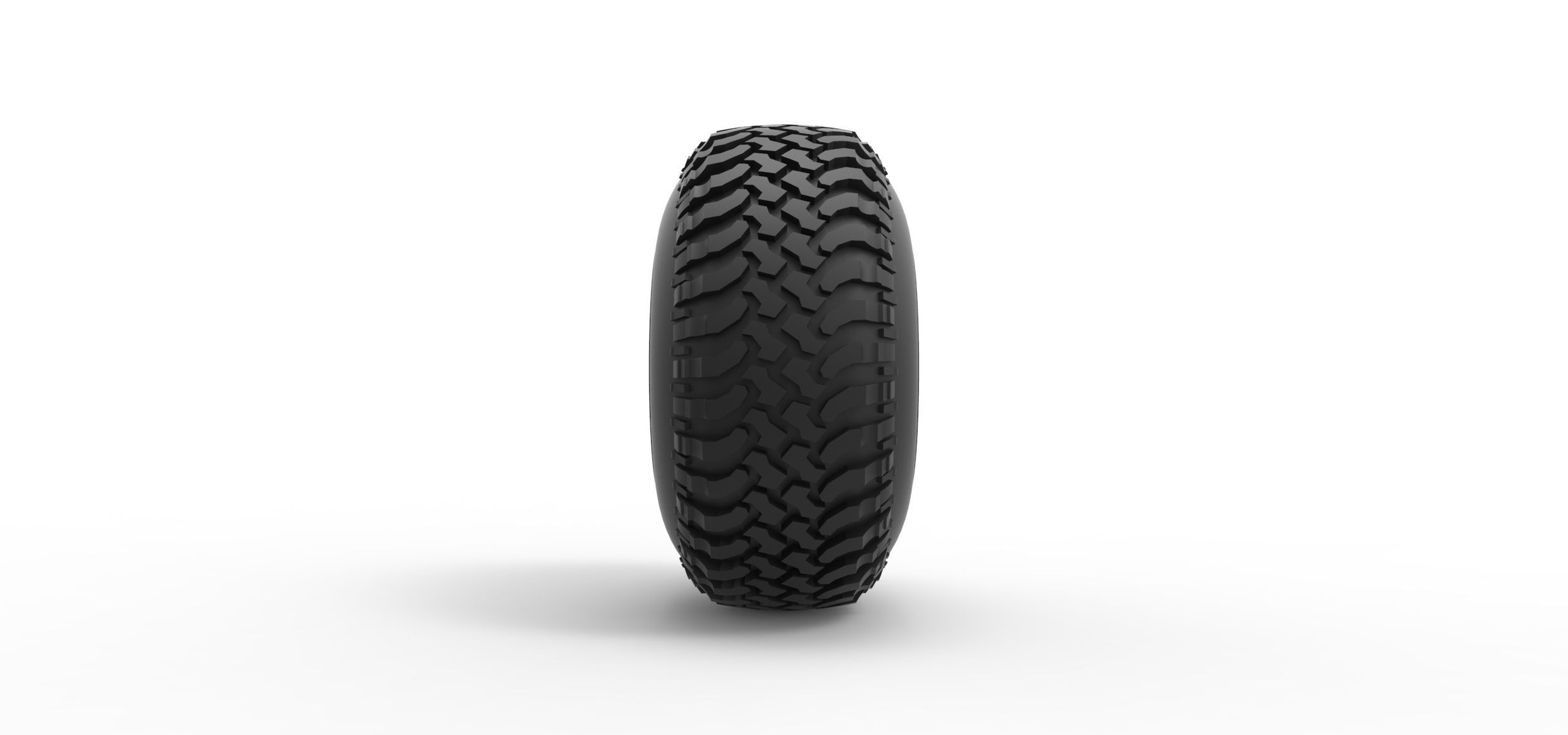 Offroad tire 133 Scale 1 to 25 3D print model_3