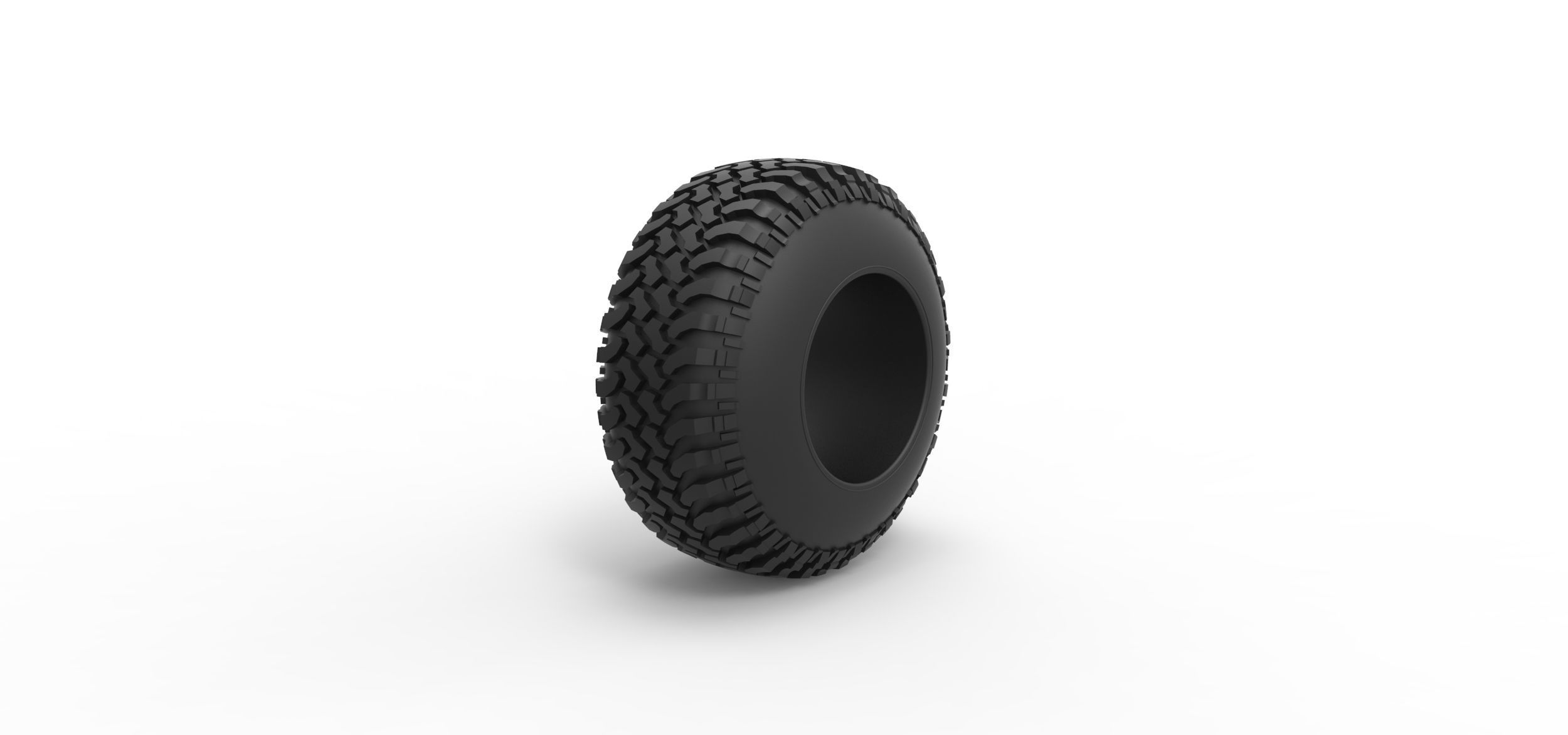 Offroad tire 133 Scale 1 to 25 3D print model_1