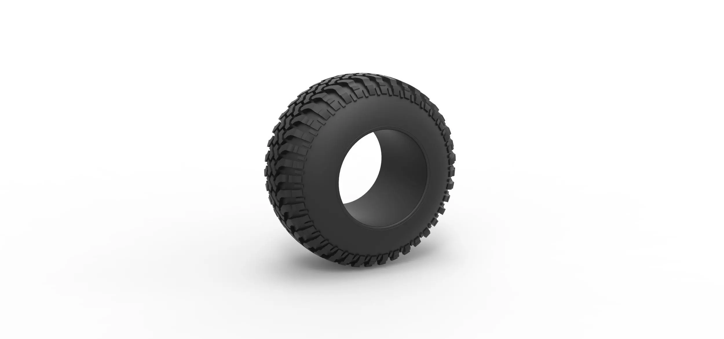 Offroad tire 133 Scale 1 to 25 3D print model_0