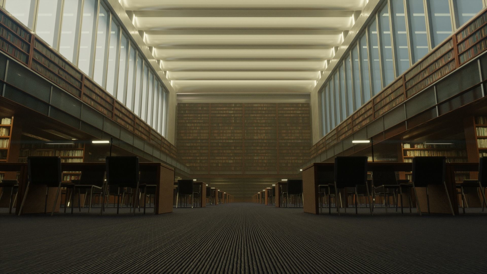 library 3D model_2