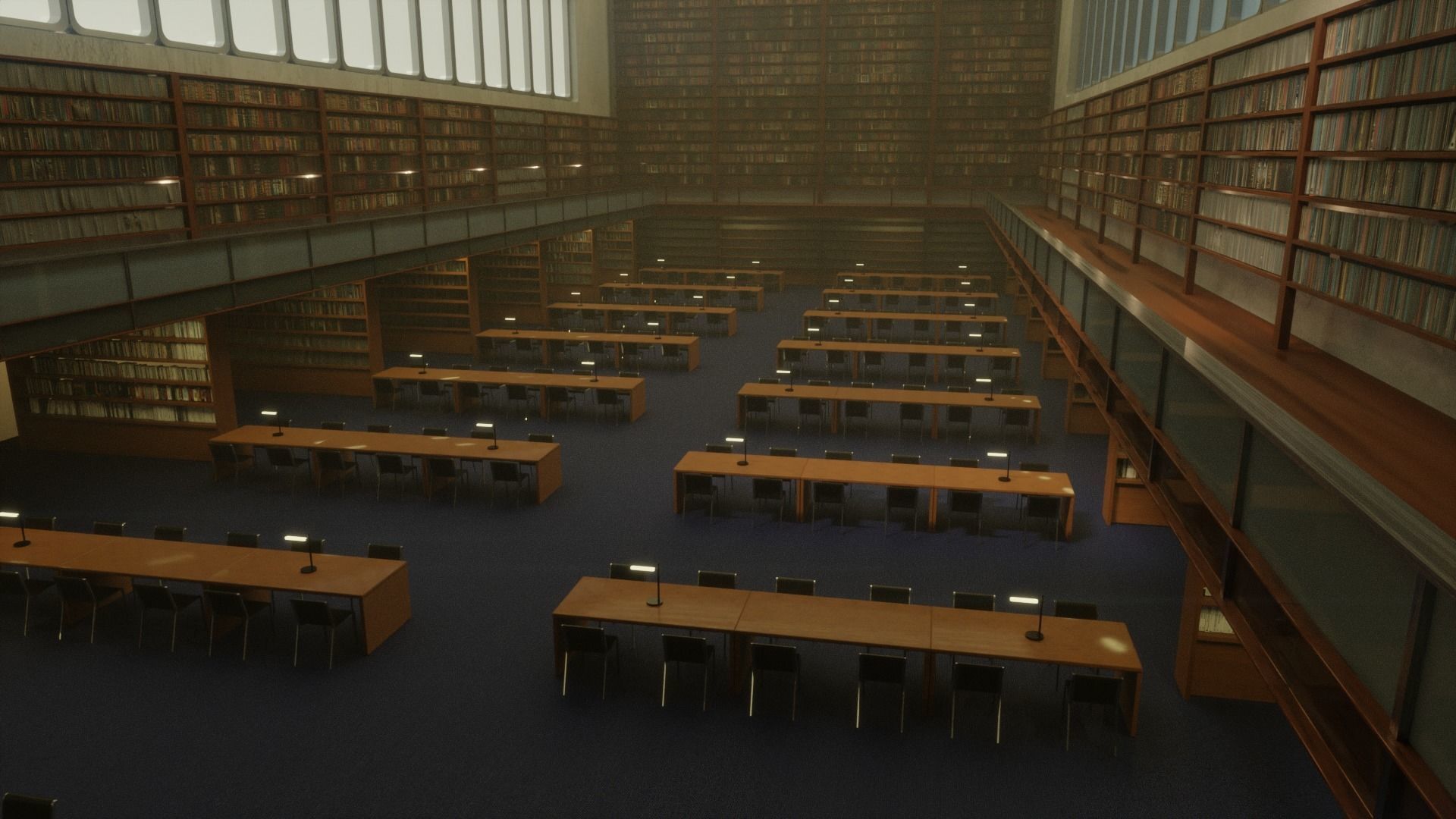 library 3D model_1