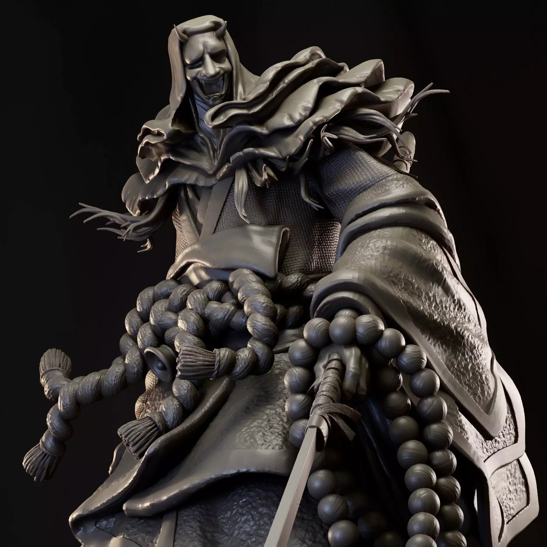 Corrupted Monk 3D print model