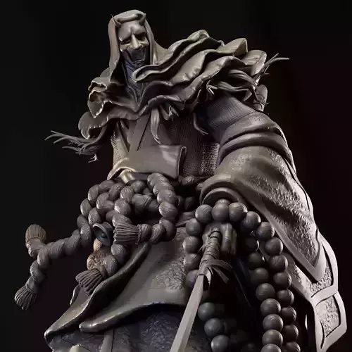 Corrupted Monk 3D print model