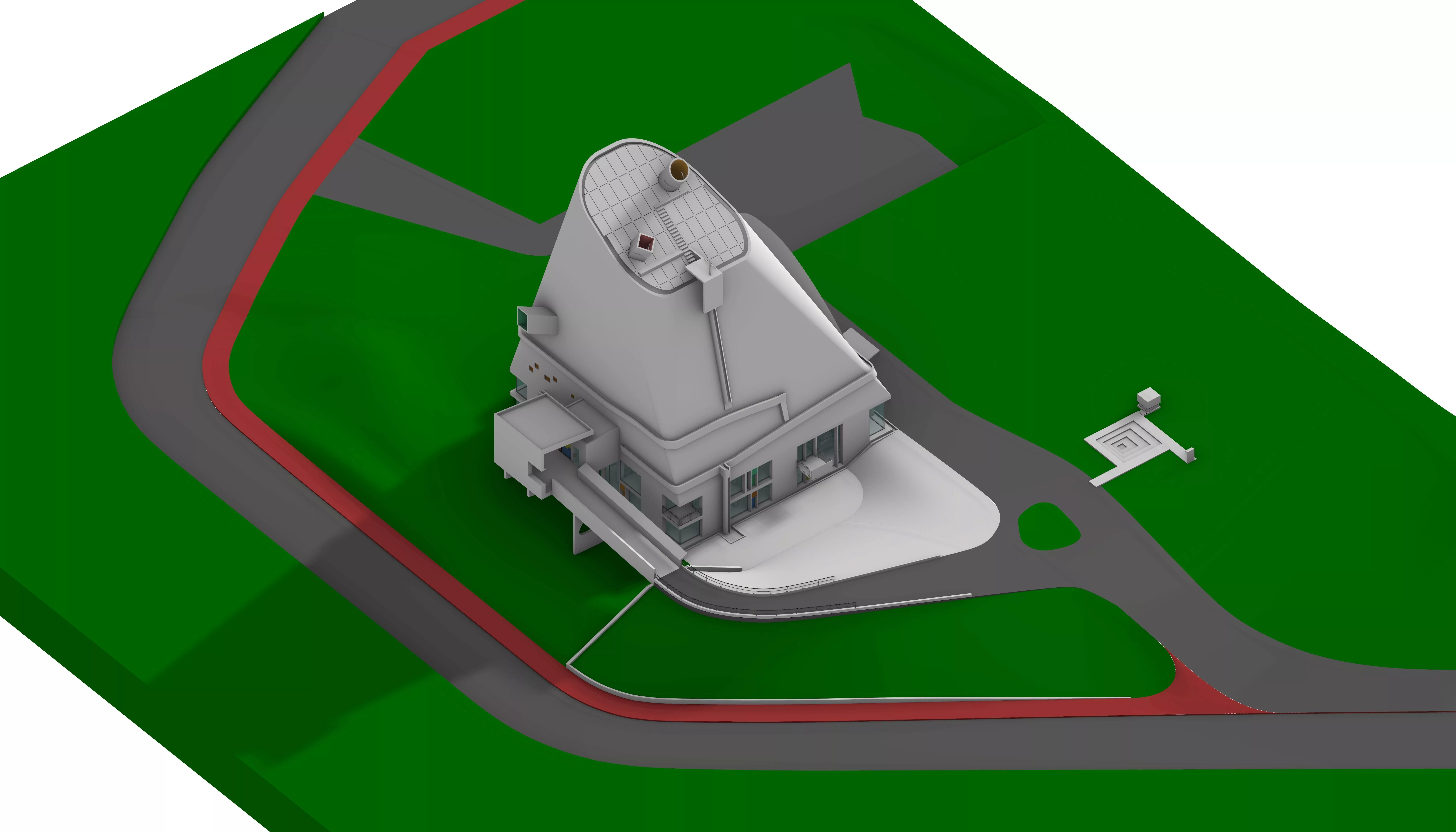 Saint-Pierre Firminy - Le Corbusier 3D model 3D model