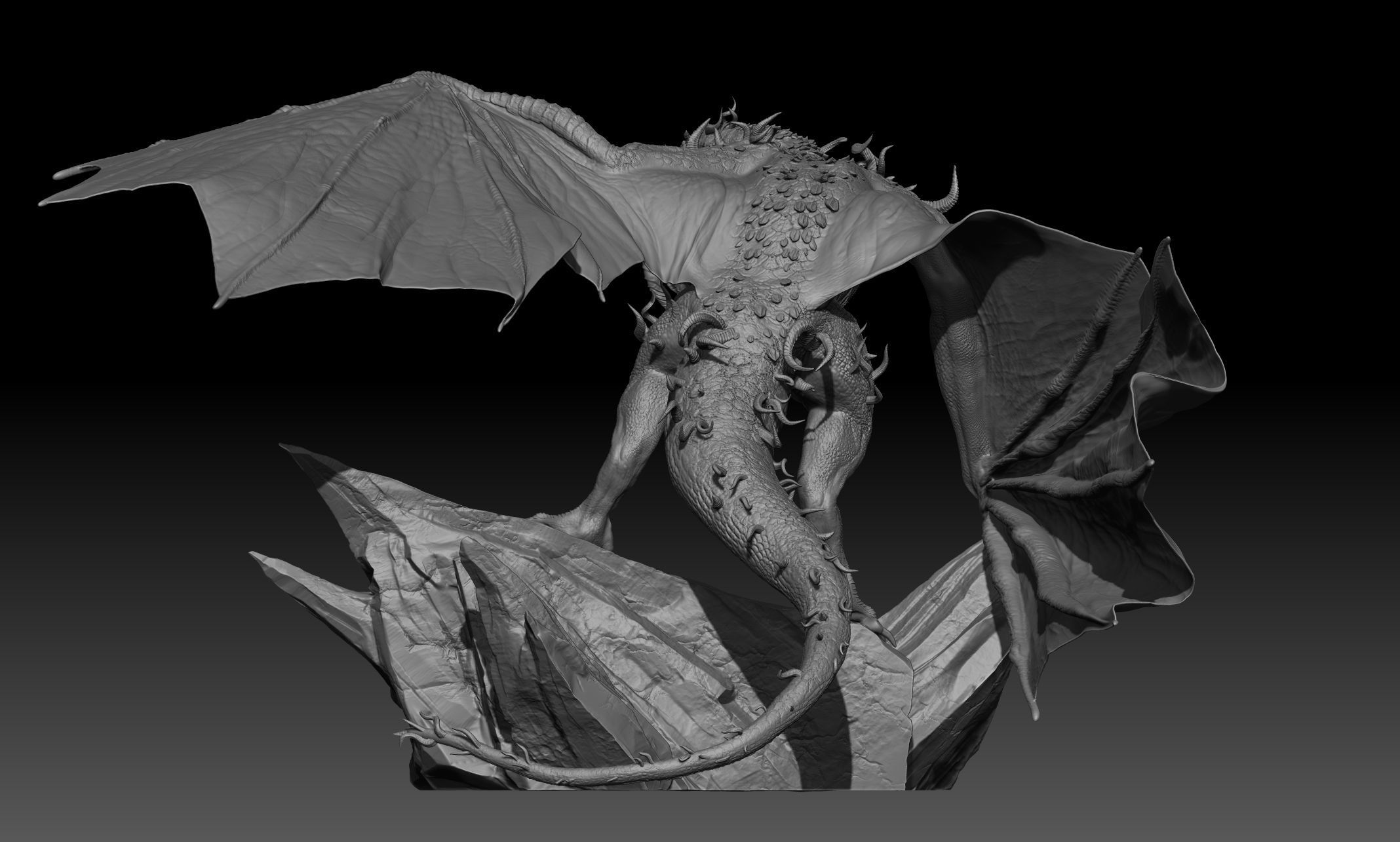 Horned Dragon 3D model_8