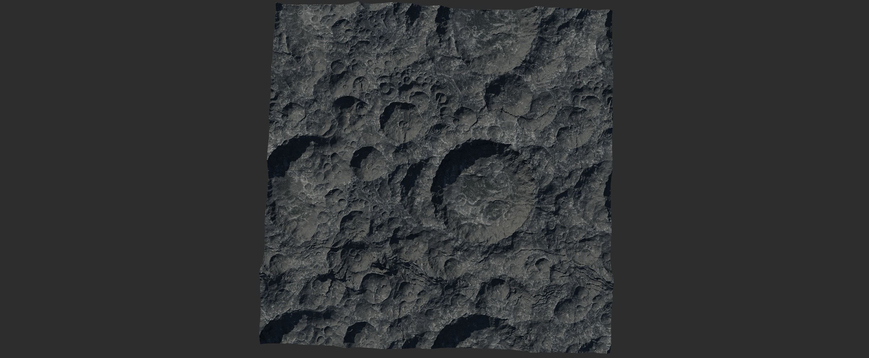 4 16k Seamless Crater Surface a SciFi Open World Kit Low-poly 3D model_27