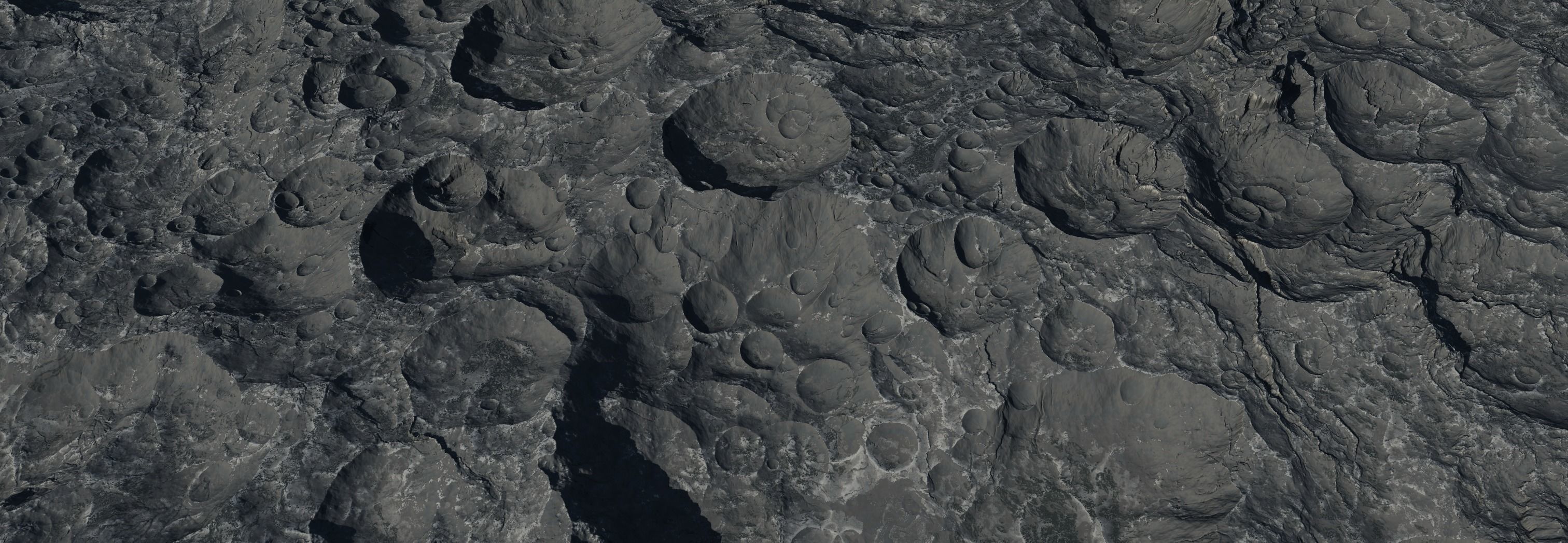 4 16k Seamless Crater Surface a SciFi Open World Kit Low-poly 3D model_19