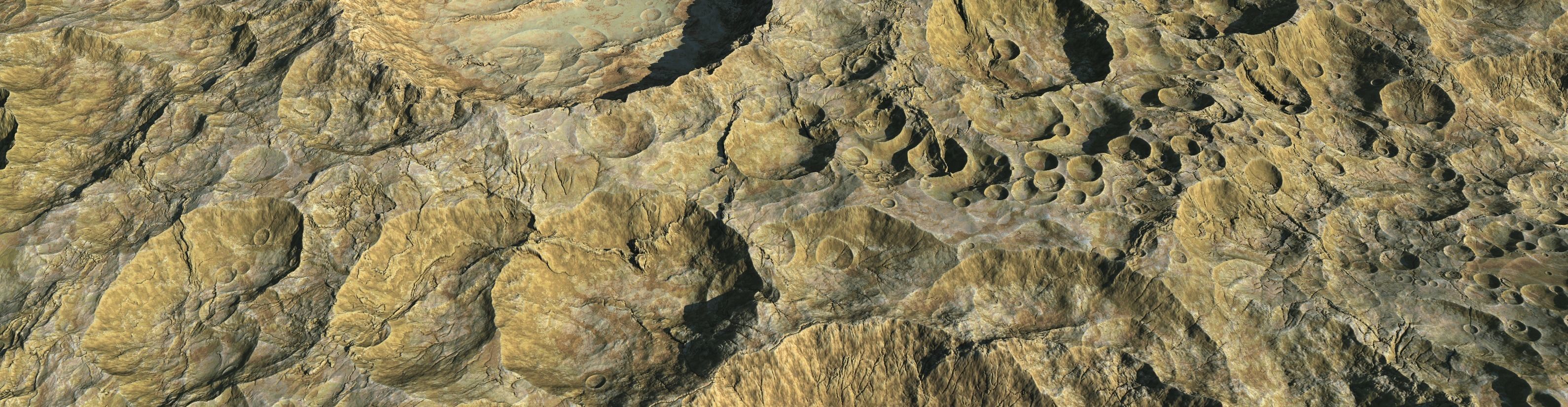 4 16k Seamless Crater Surface a SciFi Open World Kit Low-poly 3D model_15