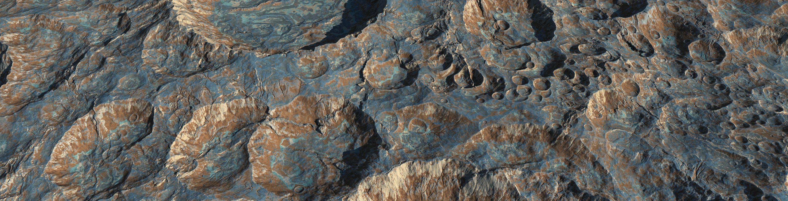 4 16k Seamless Crater Surface a SciFi Open World Kit Low-poly 3D model_13