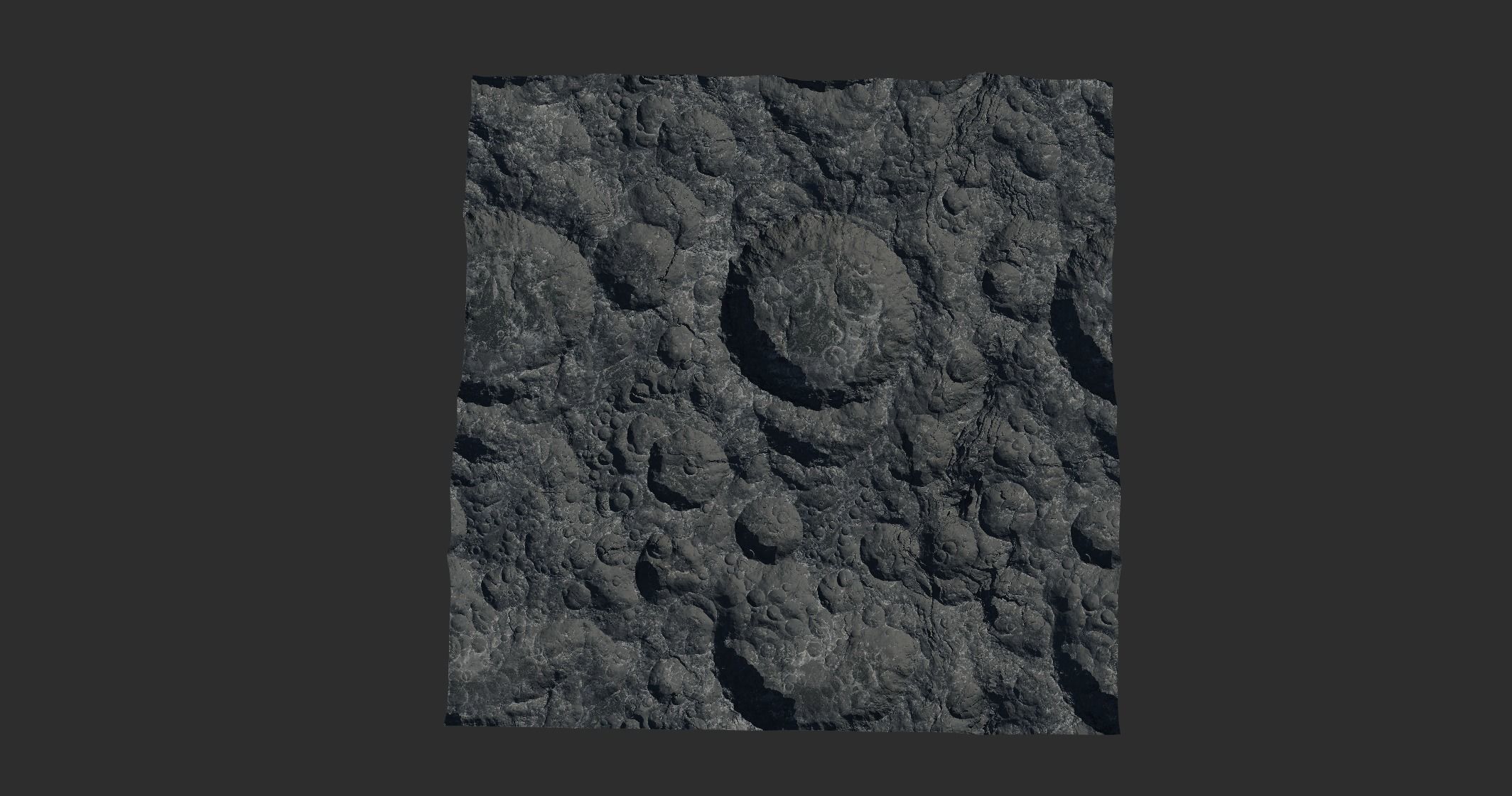 4 16k Seamless Crater Surface a SciFi Open World Kit Low-poly 3D model_29