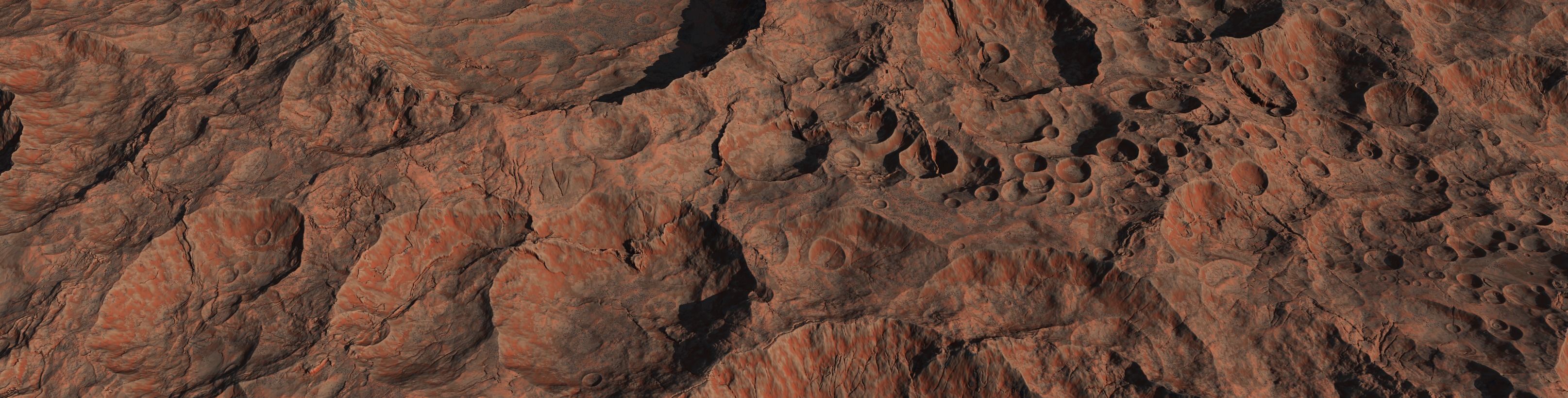 4 16k Seamless Crater Surface a SciFi Open World Kit Low-poly 3D model_14