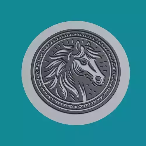 HORSE ANIMAL MEDALLION