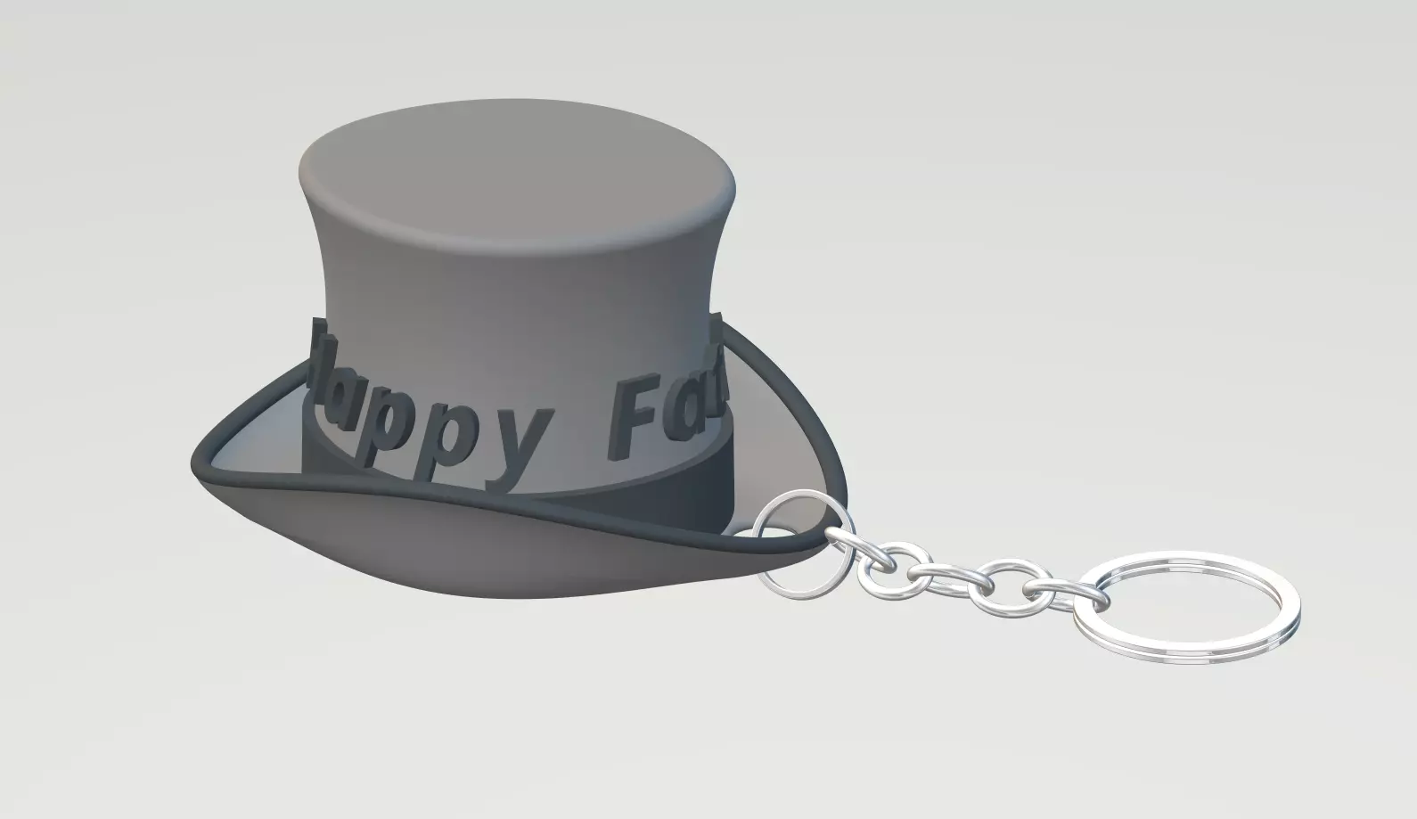 Happy Fathers Day Key Chain 3D print model