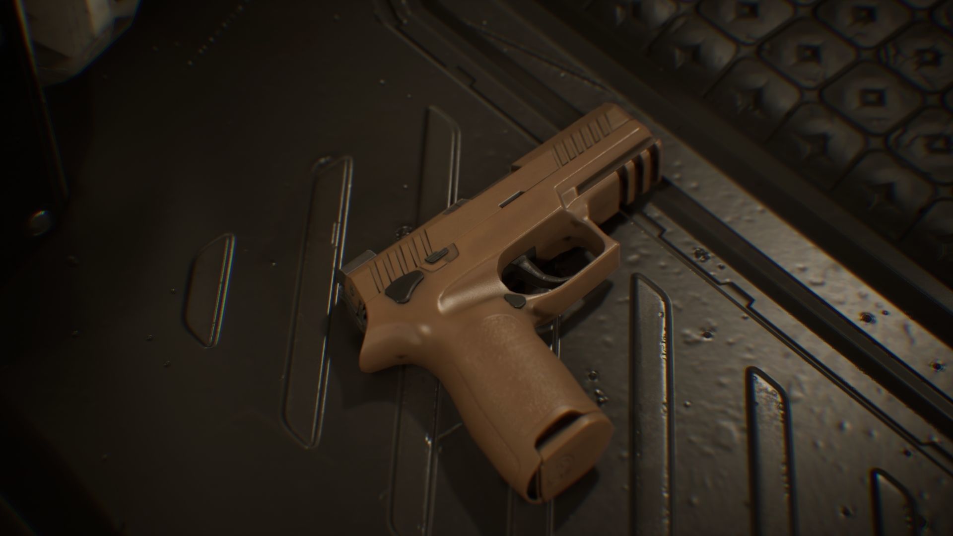Sig Sauer P320 M18 Low-poly 3D model_2