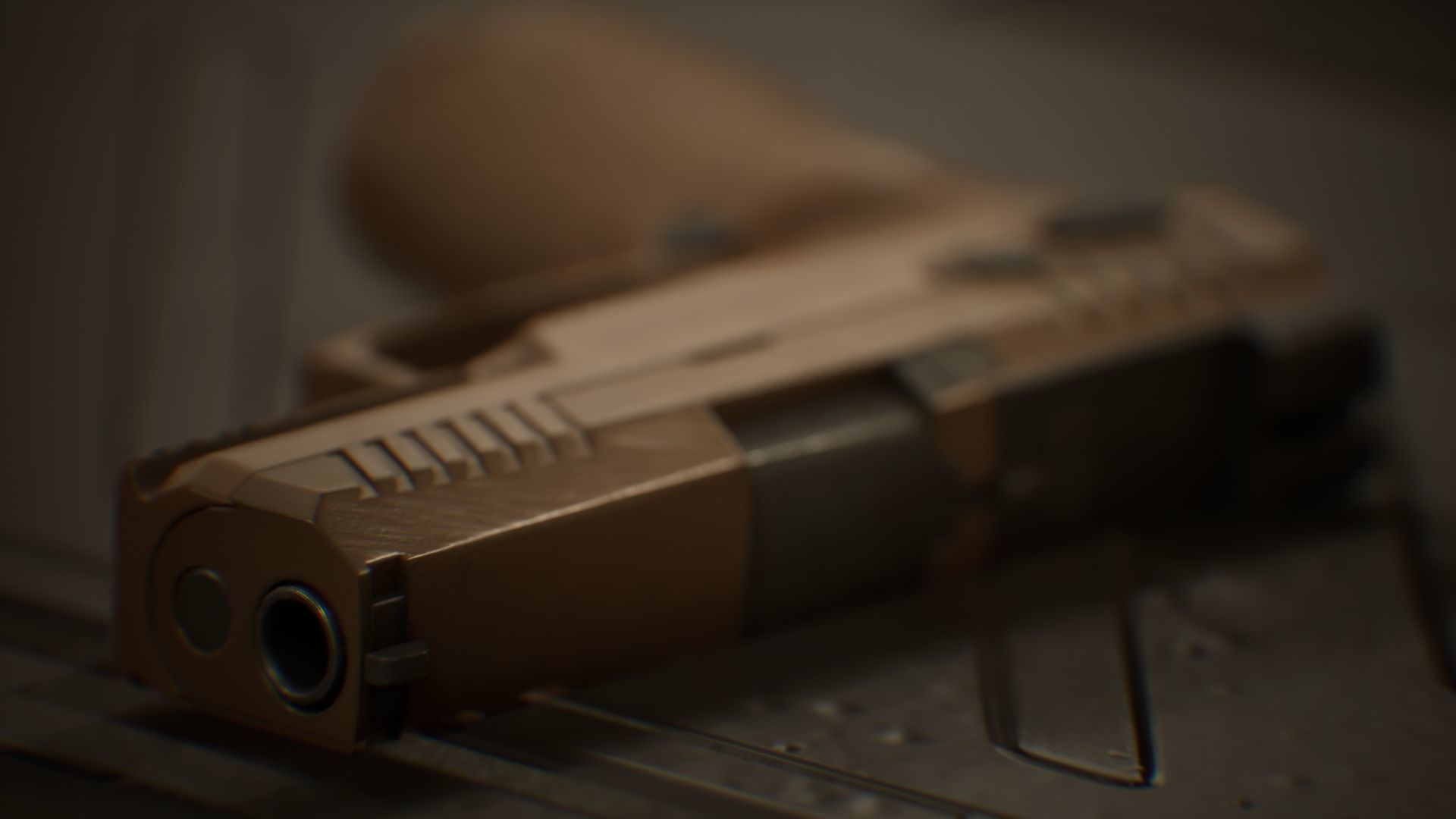 Sig Sauer P320 M18 Low-poly 3D model_3