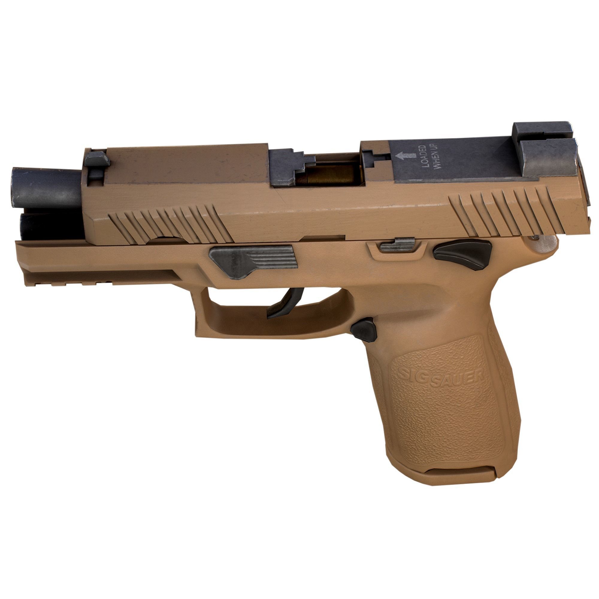 Sig Sauer P320 M18 Low-poly 3D model_9