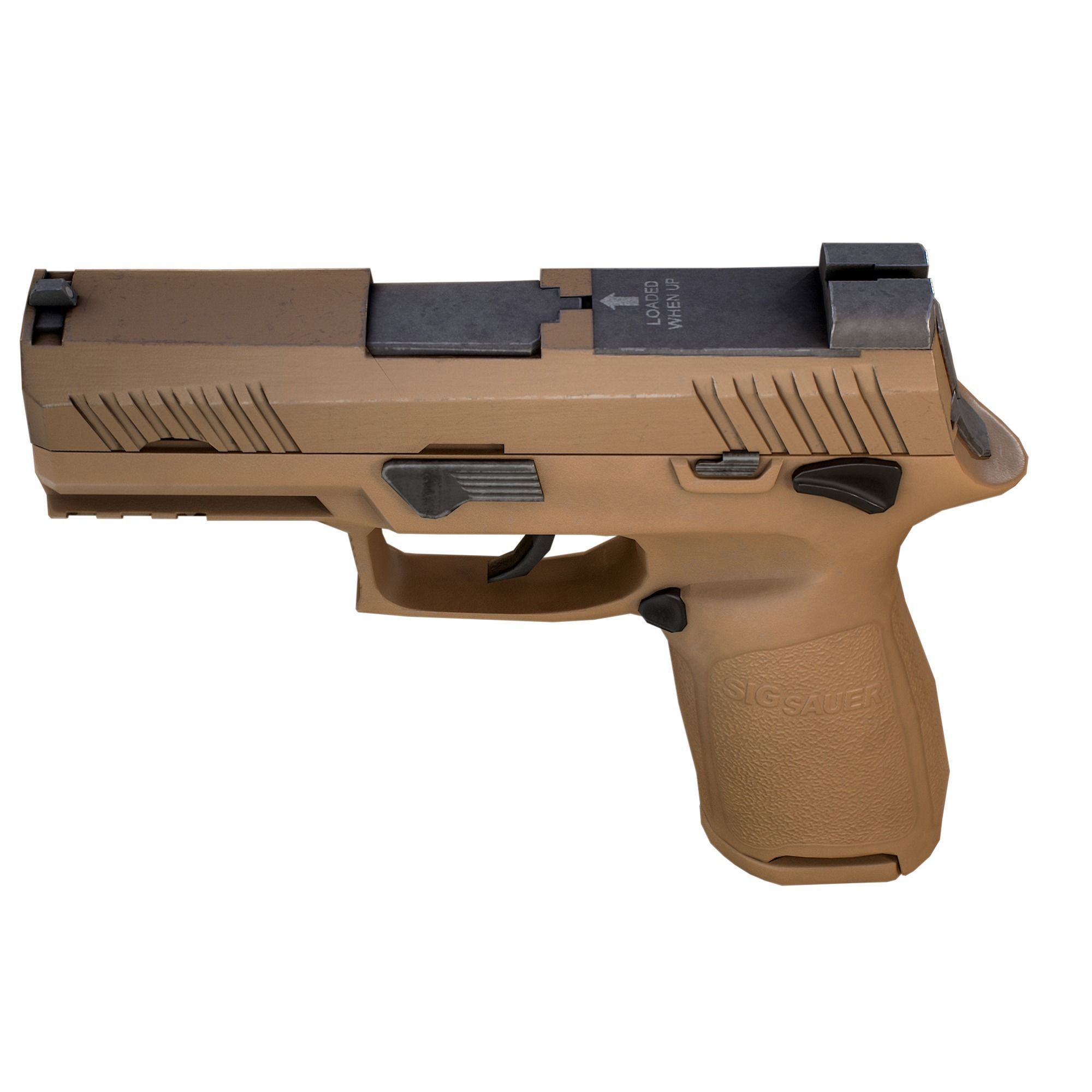 Sig Sauer P320 M18 Low-poly 3D model_10