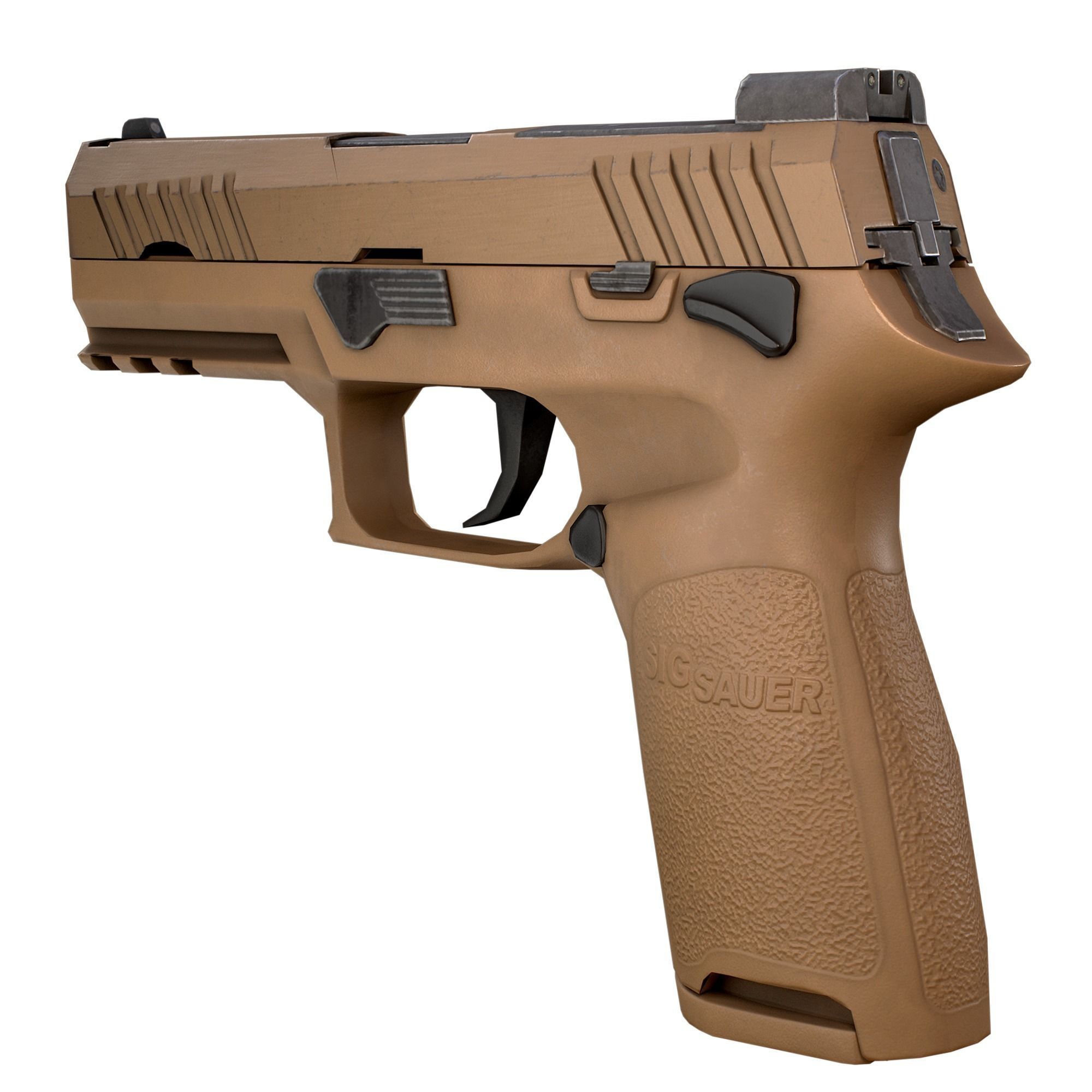 Sig Sauer P320 M18 Low-poly 3D model_13