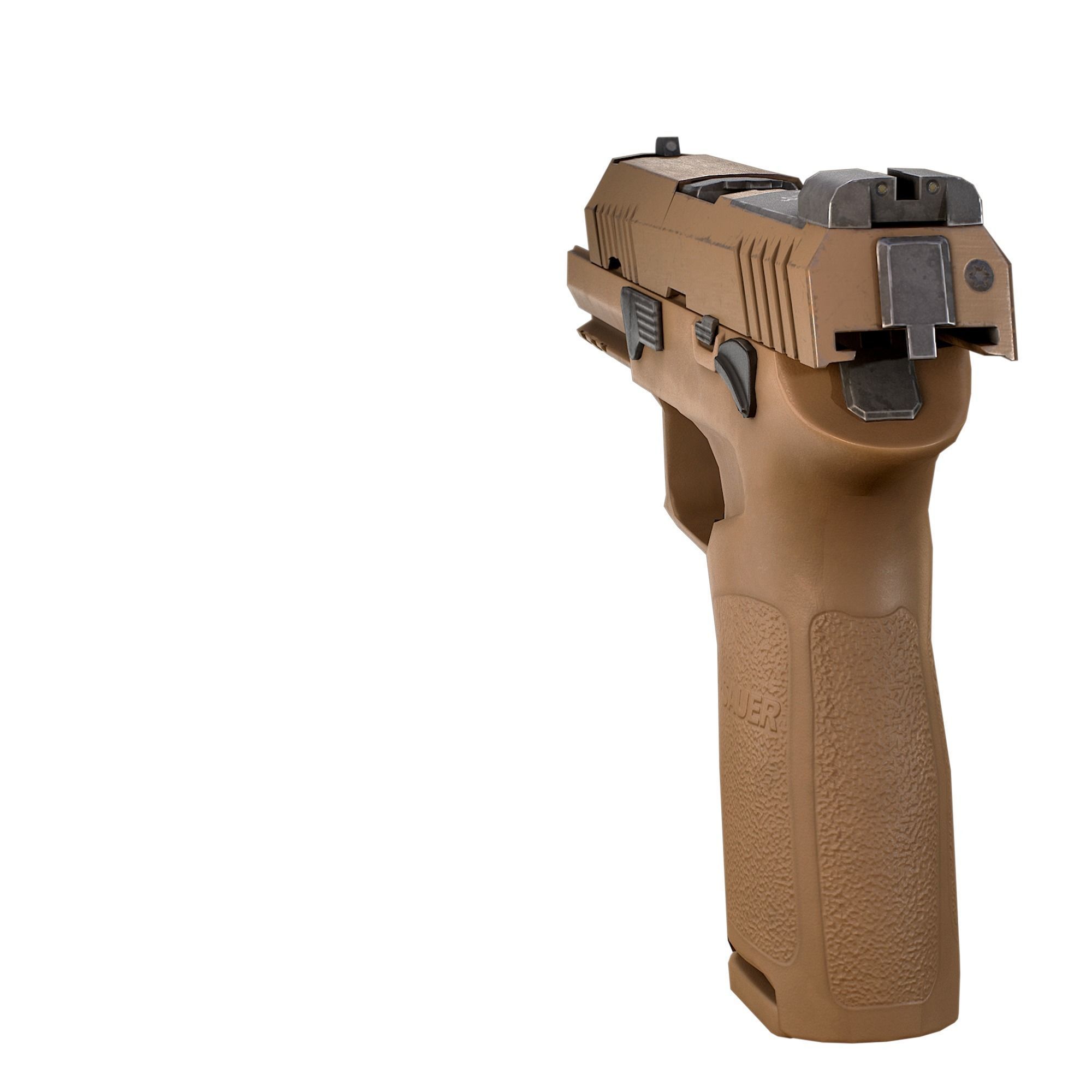 Sig Sauer P320 M18 Low-poly 3D model_12