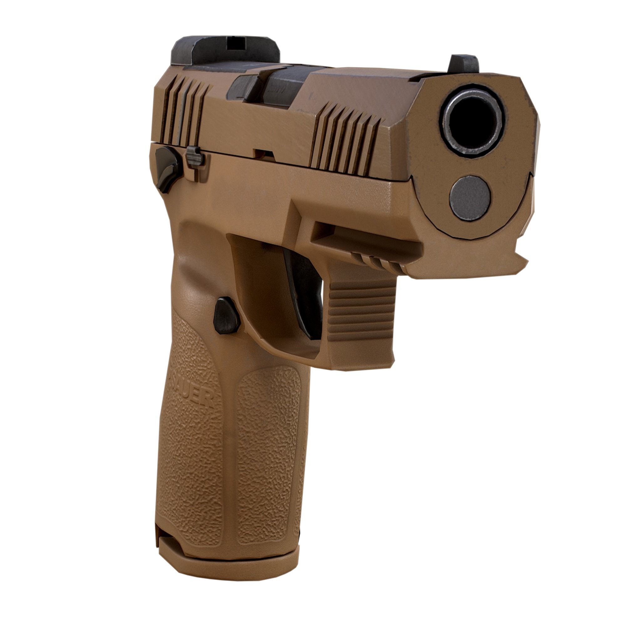 Sig Sauer P320 M18 Low-poly 3D model_8