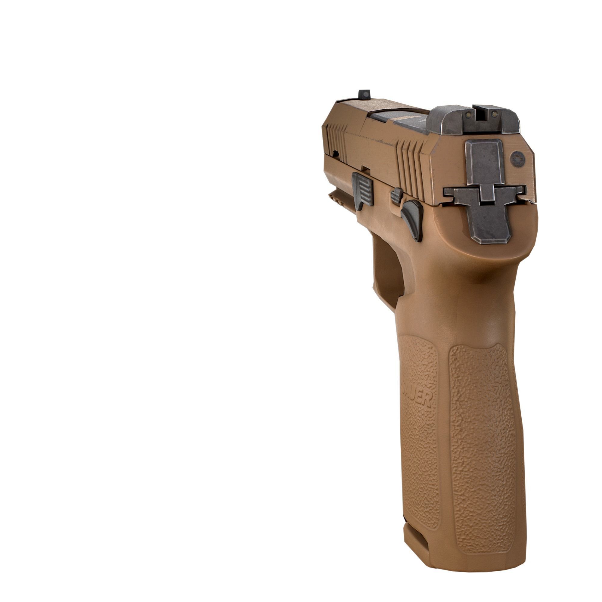 Sig Sauer P320 M18 Low-poly 3D model_6