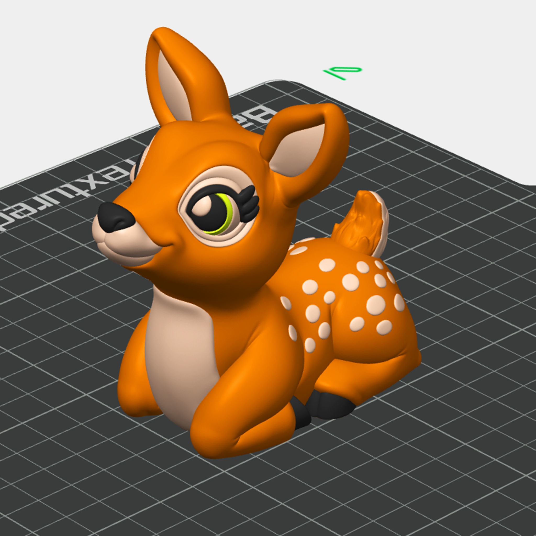 CUTE DEER NO SUPPORTS 3D print model_3