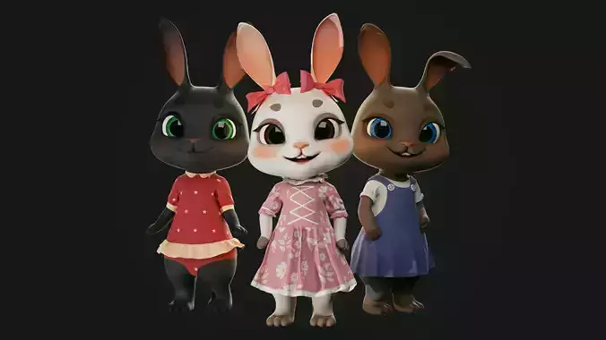 GAME-READY 3D Character - Bunny Jessica