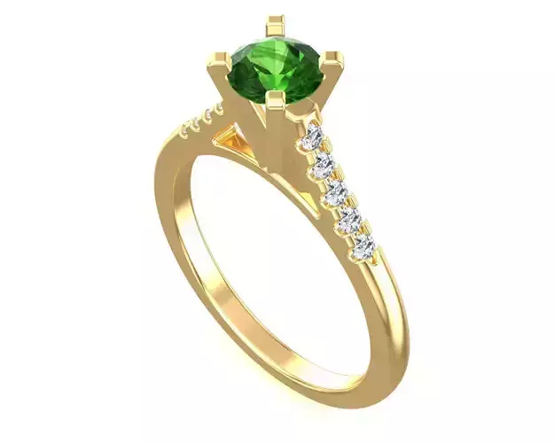 Magnificent Solitaire High Engagement Ring