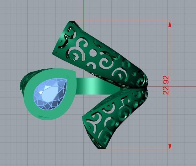 ring jewelry 3D print model_7