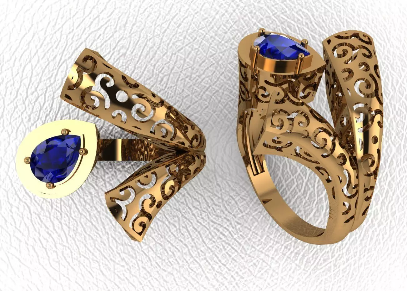 ring jewelry 3D print model_0