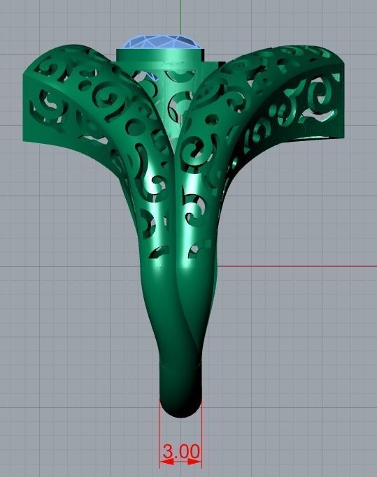 ring jewelry 3D print model_10