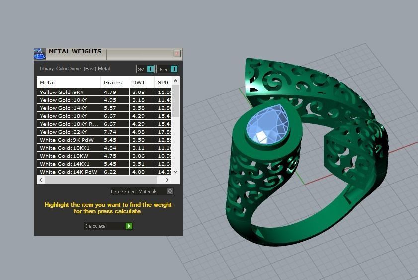 ring jewelry 3D print model_6