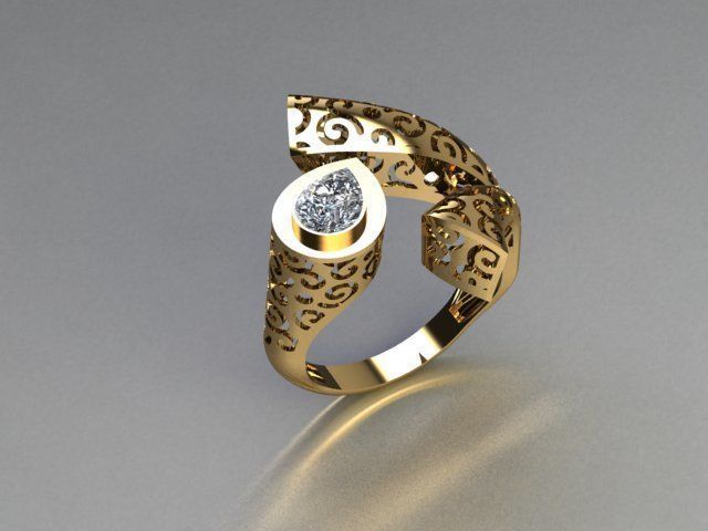 ring jewelry 3D print model_1
